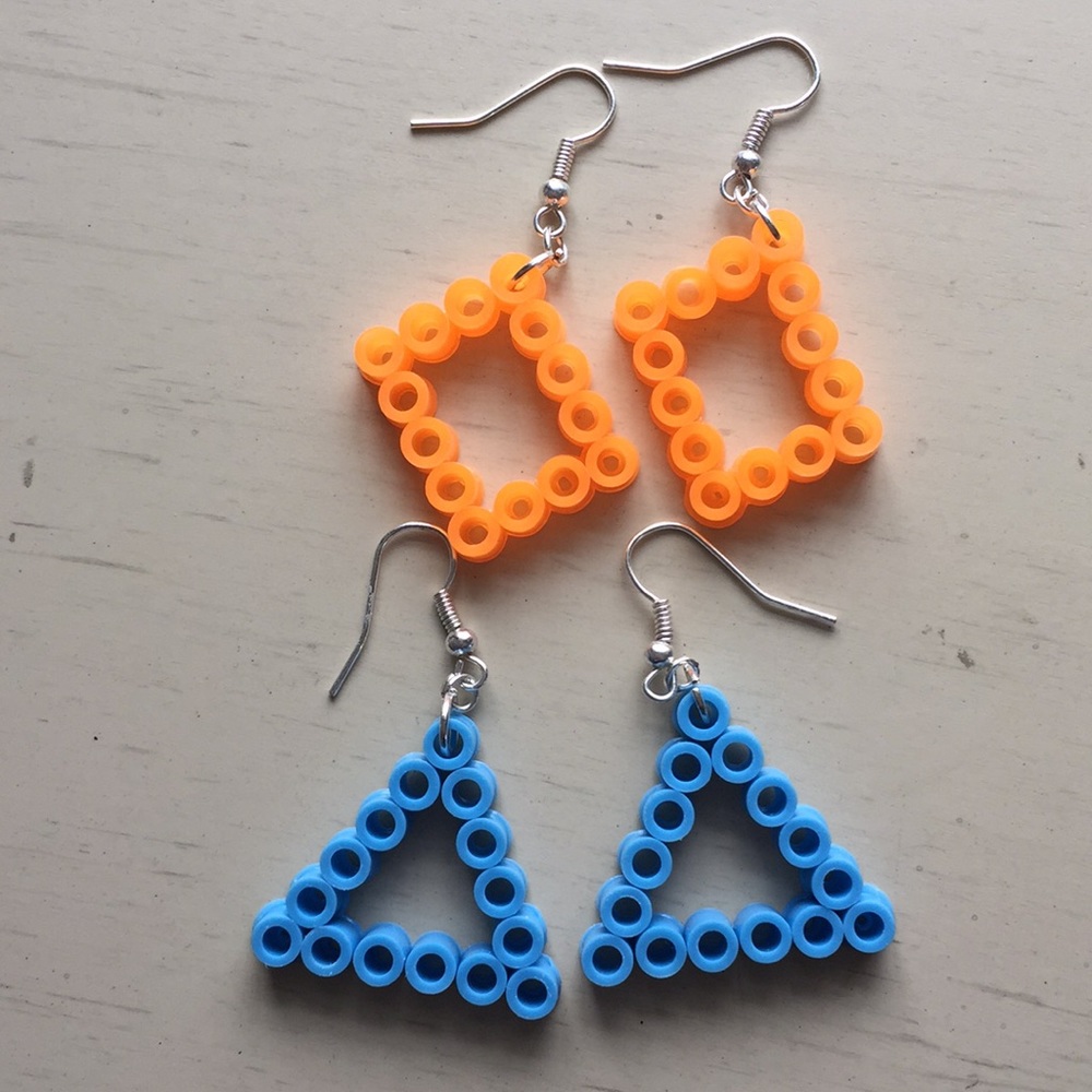 Geometric earrings🔸